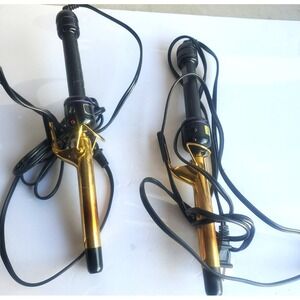 Hot Tools Curling Iron Gold Tested Works! Lot of 2